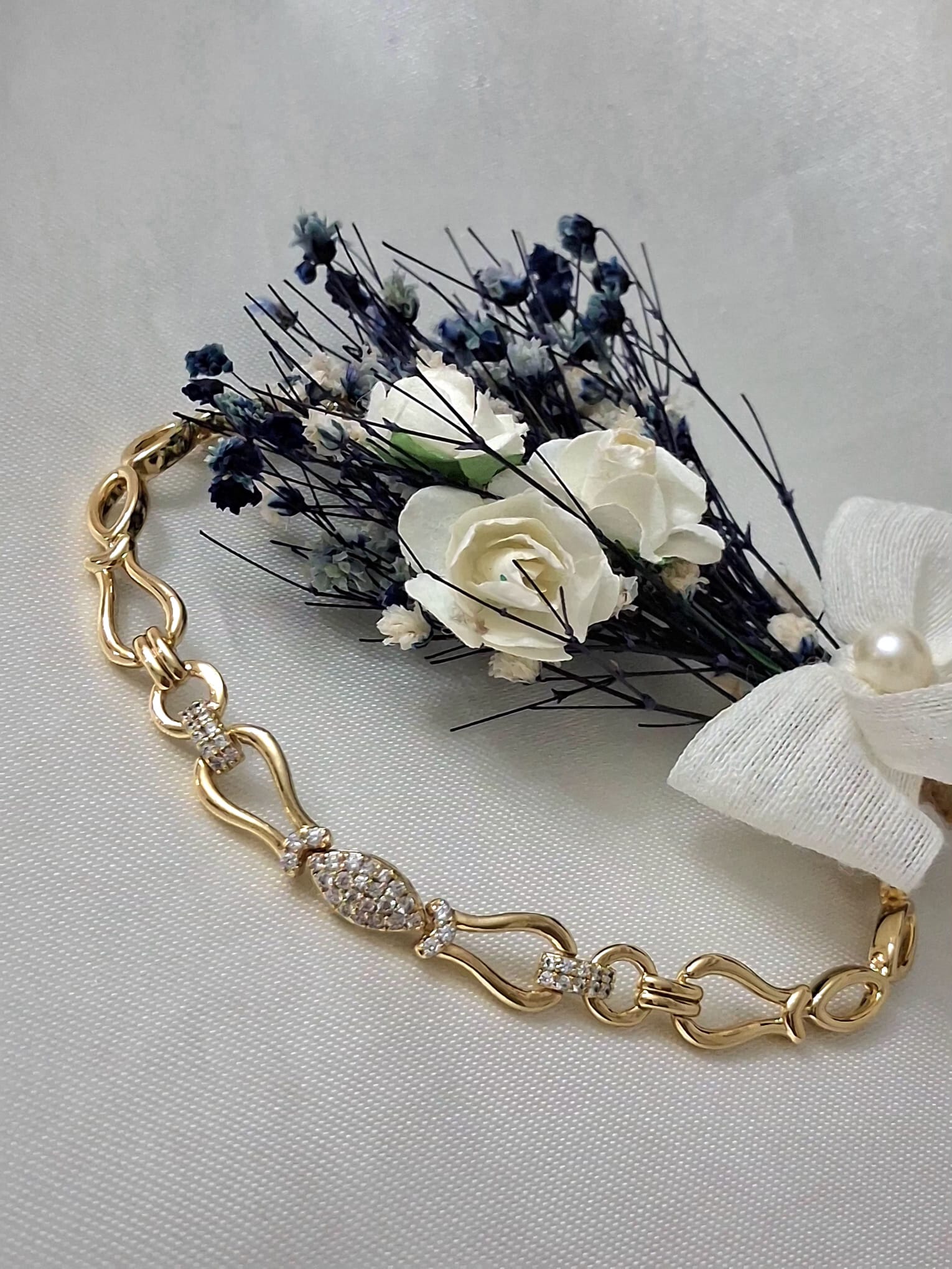 XUPING Bileklik - Kilit Detaylı ve Zirkon Taşlı